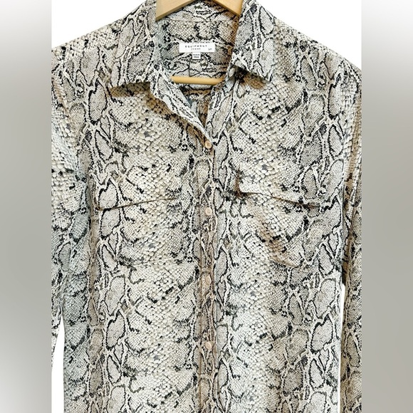 Equipment Femme Women's Classic Sandwashed Crepe De Chine Silk Slim Size S - Picture 3 of 12